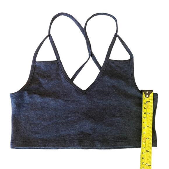 Zenana Outfitters NEW Gray Crop Tank Top Size Small - Picture 4 of 4